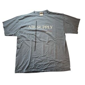 Vintage Air Supply 20th Tour 1996 Music Band‎ Concert XXL Blue Short Sleeve